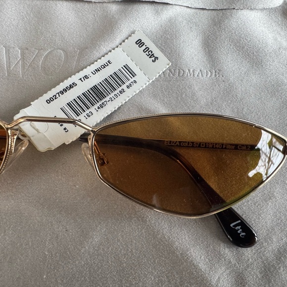 ANDY WOLF Sunglasses with Gold Frame and Brown Lenses - Picture 9 of 15